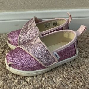 Toms Glitter Alpargata Slip-on Shoes